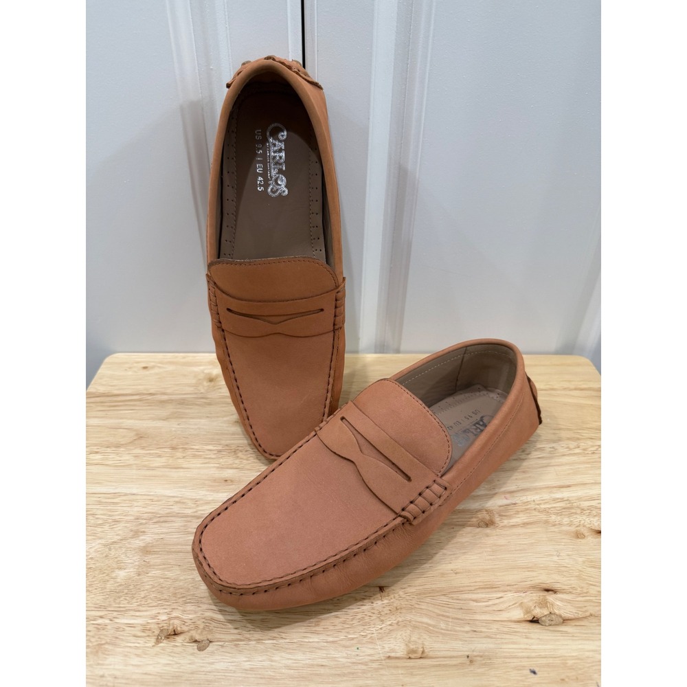 Carlos By Carlos Santana Men's 9.5 Ritchie Casual Slip On Leather Loafers